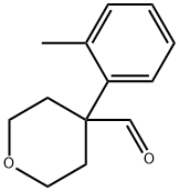 4-(2-甲苯基)四氢吡喃-4-甲醛 结构式