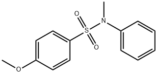 4-甲氧基-N-甲基-N-苯苯磺酰胺 结构式