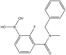 3-[Benzyl(Methyl)carbaMoyl]-2-fluorobenzeneboronic acid, 97% 结构式