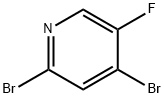 2,4-二溴-5-氟吡啶 结构式