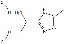 1-(5-Methyl-4H-1,2,4-triazol-3-yl)ethanaMine dihydrochloride 结构式