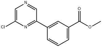 3-(6-氯吡嗪-2-基)苯甲酸甲酯 结构式