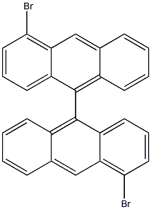 4,4'-二溴-9,9'-联二蒽 结构式