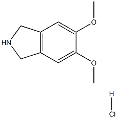 5,6-DiMethoxy-2,3-dihydro-1H-isoindole hydrochloride 结构式