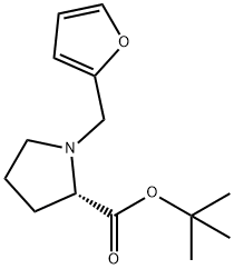 1-(呋喃-2-基甲基)吡咯烷-2-羧酸叔丁酯 结构式