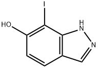 7-碘-1H-吲唑-6-醇 结构式