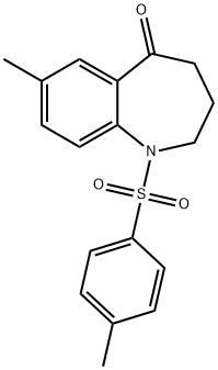 7-甲基-1-(甲苯-4-磺酰基)-1,2,3,4-四氢苯并[B]氮杂卓-5-酮 结构式