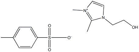 1,2-二甲基-3-羟乙基咪唑对甲基苯磺酸盐 结构式