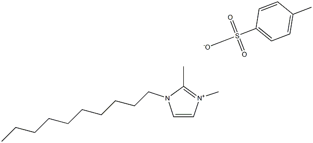 1-癸基-2,3-二甲基咪唑对甲基苯磺酸盐 结构式