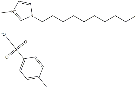 1-癸基-3-甲基咪唑对甲基苯磺酸盐 结构式