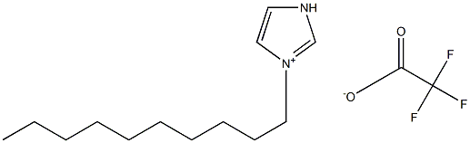 1-癸基咪唑三氟乙酸盐 结构式