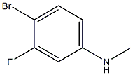 N-甲基-4-溴-3-氟苯胺 结构式