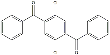 (2,5-二氯-1,4-亚苯基)双(苯基甲酮) 结构式