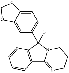 6-(苯并[D][1,3]间二氧杂环戊烯-5-基)-2,3,4,6-四氢嘧啶并[2,1-A]异吲哚-6-醇 结构式