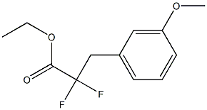 ETHYL 2,2-DIFLUORO-3-(3-METHOXYPHENYL)PROPANOATE 结构式