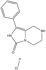 1-Phenyl-5,6,7,8-tetrahydro-2H-iMidazo[1,5-a]pyrazin-3-one hydrochloride 结构式