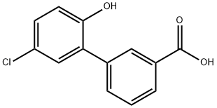 5'-氯-2'-羟基联苯-3-羧酸 结构式