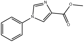 1-苯基-1H-咪唑-4-羧酸甲酯 结构式