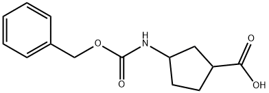 N-CBZ-3-氨基环戊甲酸 结构式