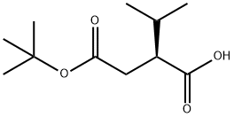 (S)-4-叔丁氧-2-异丙基-4-氧丁酸 结构式