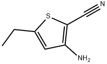 3-氨基-5-乙基噻吩-2-腈 结构式