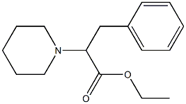 乙基 3-苯基-2-(哌啶-1-基)丙酯 结构式