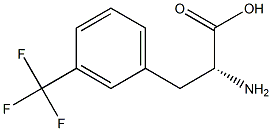D-3-三氟甲基苯丙氨酸 结构式