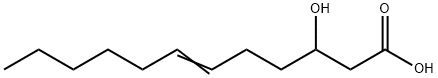 trans-3-Hydroxydodec-6-enoic acid 结构式