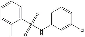 N-(3-氯苯)-2-甲基苯磺酰胺 结构式