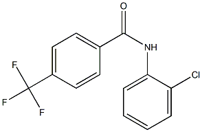 N-(2-氯苯)-4-(三氟甲基)苯甲酰胺 结构式