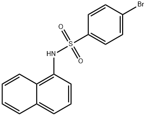 4-溴-N-(1-萘基)苯磺酰胺 结构式