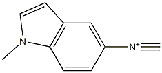 1-METHYL-N-METHYLIDYNE-1H-INDOL-5-AMINIUM 结构式