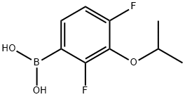 2,4-Difluoro-3-isopropoxyphenylboronic acid 结构式