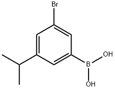 3-溴-5-异丙基苯硼酸 结构式