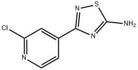 3-(2-氯吡啶-4-基)-5-氨基-[1,2,4]噻二唑 结构式