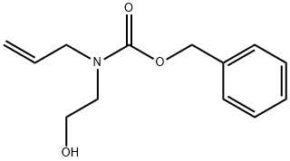 苄基烯丙基(2-羟乙基)氨基甲酸酯 结构式