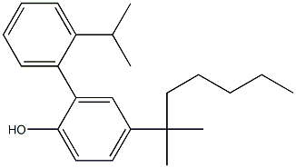 2-枯基-4-特辛基酚 结构式