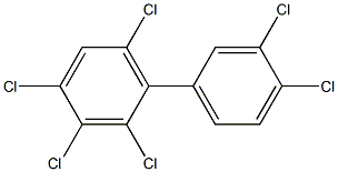 2,3,3',4,4',6-Hexachlorobiphenyl Solution 结构式