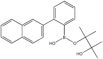 2-(2-萘)苯硼酸频那醇酯 结构式