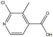 2-氯-3-甲基异烟酸 结构式