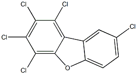 1,2,3,4,8-Pentachlorodibenzofuran 50 μg/mL in Toluene 结构式