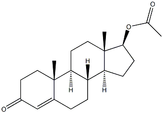 Testosterone acetate 100 μg/mL in Acetonitrile VETRANAL 结构式
