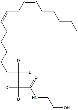 Linoleoyl Ethanolamide-d4 结构式