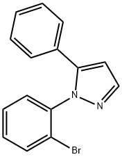 1 - (2 -溴苯基)- 5 -苯基- 1H -吡唑 结构式