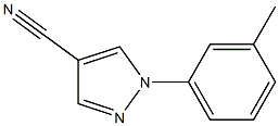 1 -间甲苯基-1H -吡唑- 4 -腈 结构式