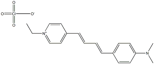 1-Ethyl-4-[-4-(4-Dimethylaminophenyl)-1,3-butadien-1-yl]-pyridinium perchlorate 结构式