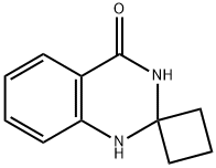 螺[1,2,3,4-四氢喹唑啉-2,1'-环丁烷]-4-酮 结构式