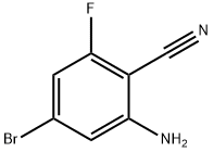 2-氨基-4-溴-6-氟苯腈 结构式