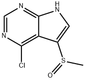 4-Chloro-5-(Methylsulfinyl)-7H-pyrrolo[2,3-d]pyriMidine 结构式