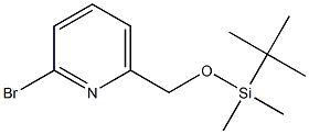 2-BROMO-6-(TERT-BUTYLDIMETHYLSILANYLOXY-METHYL)PYRIDINE 结构式